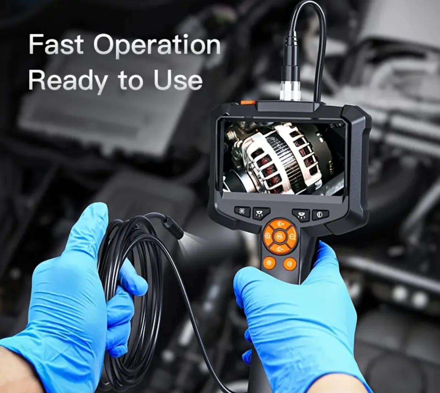 Endoscop Inskam G30 cu ecran de 4,3", sondă de 8,5 mm, focalizare automată, cablu fix